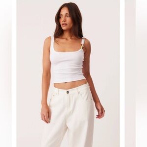 SNDYS clea tank top white